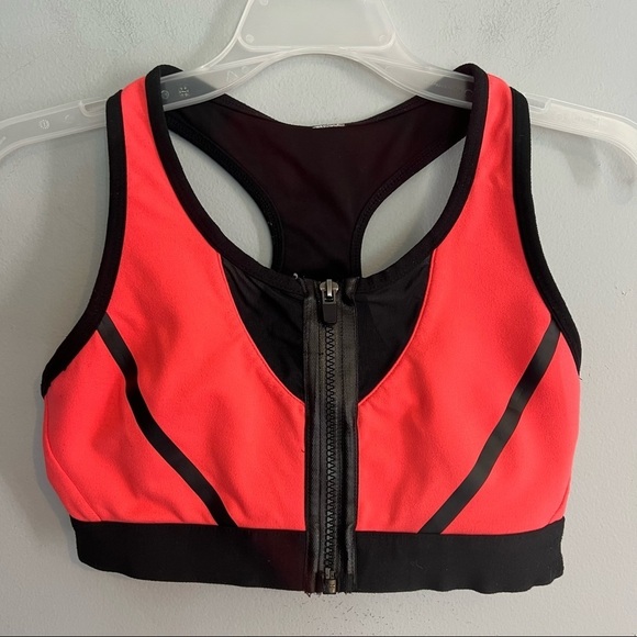 Fabletics Pink Black Sport Bra - Picture 1 of 5
